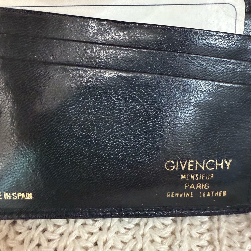 Givenchy NWT Mens Black Leather Wallet Italian calfskin - Picture 12 of 15
